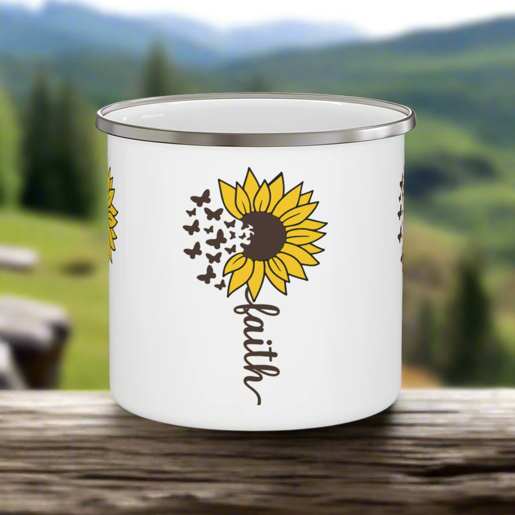 Faith Floral Camping Mug - Kim’s Signature Beauty & Accessories    