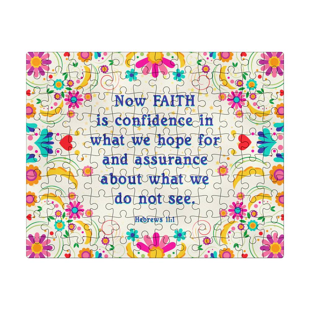 Faith - Hebrews 11:1 120-Piece Puzzle - Kim’s Signature Beauty & Accessories    