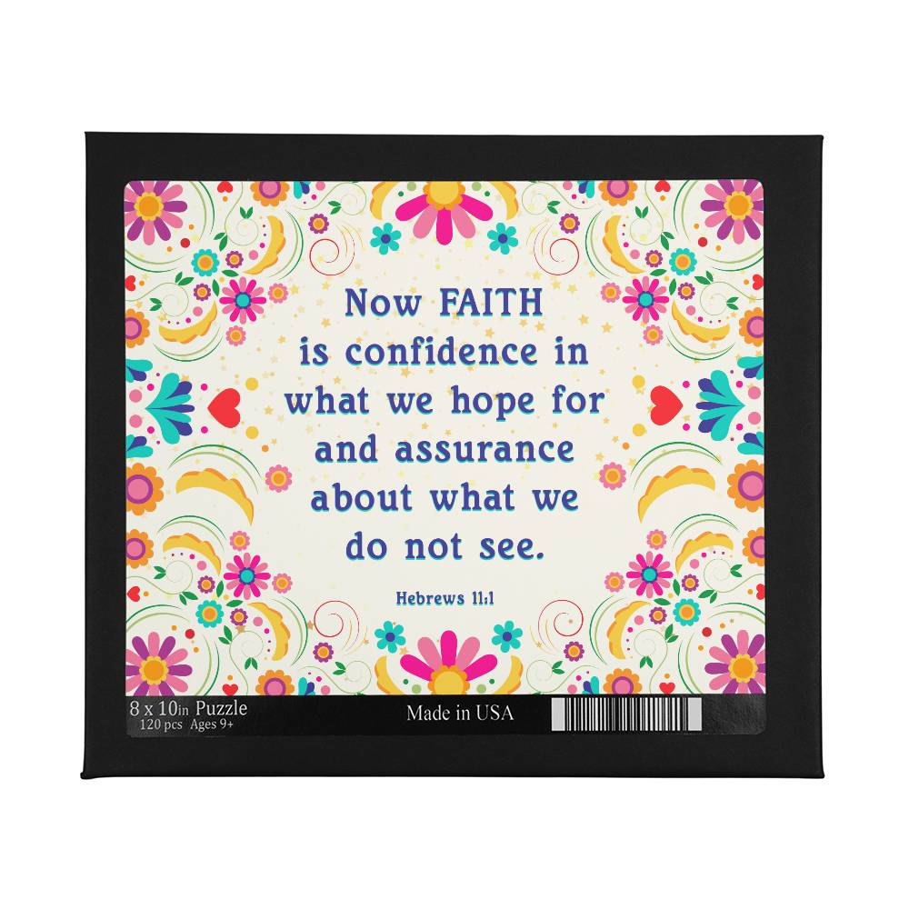 Faith - Hebrews 11:1 120-Piece Puzzle - Kim’s Signature Beauty & Accessories    