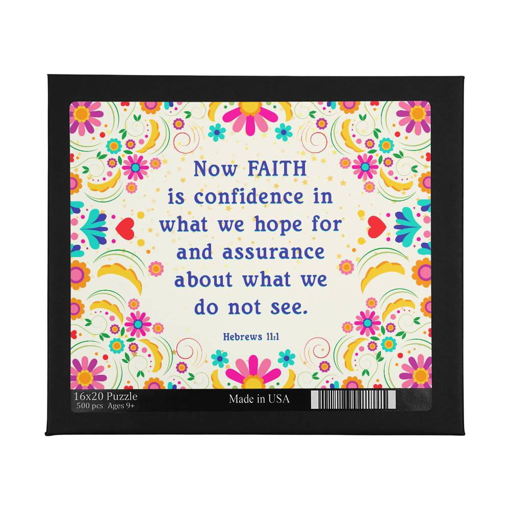 Faith-Hebrews 11:1 Large Puzzle - Kim’s Signature Beauty & Accessories    