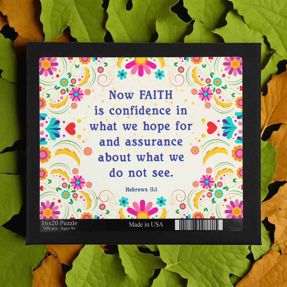 Faith-Hebrews 11:1 Large Puzzle - Kim’s Signature Beauty & Accessories    