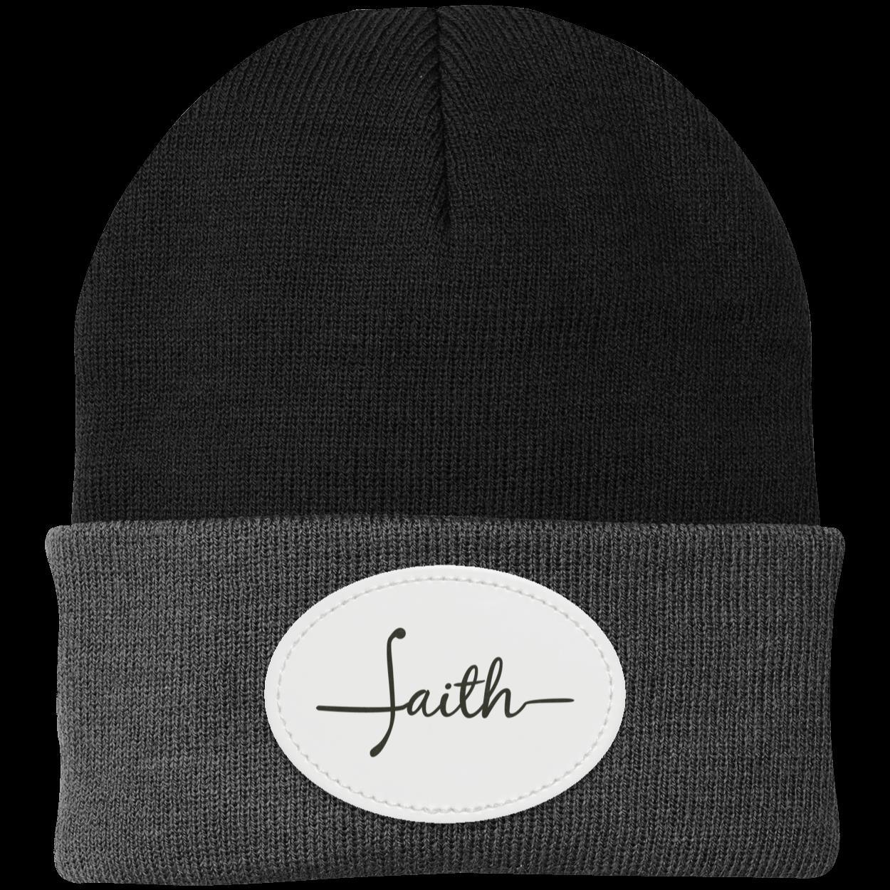 Faith Knit Beanie – Simple & Inspirational Cold Weather Hat - Kim’s Signature Beauty & Accessories    