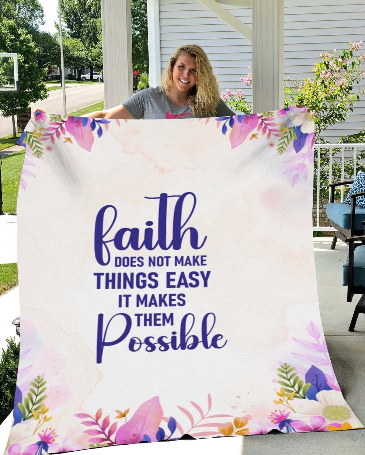 Faith Makes Things Possible Blanket - Kim’s Signature Beauty & Accessories    