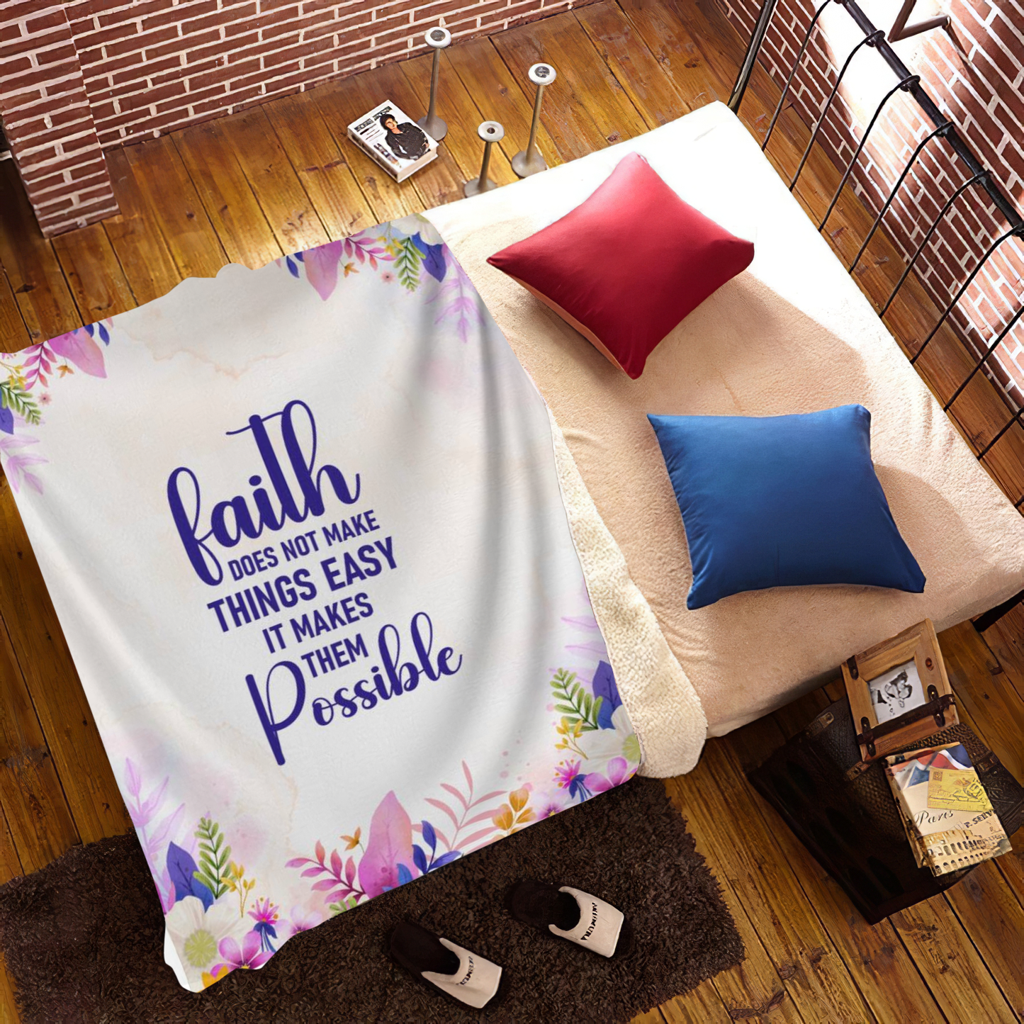 Faith Makes Things Possible Blanket - Kim’s Signature Beauty & Accessories    