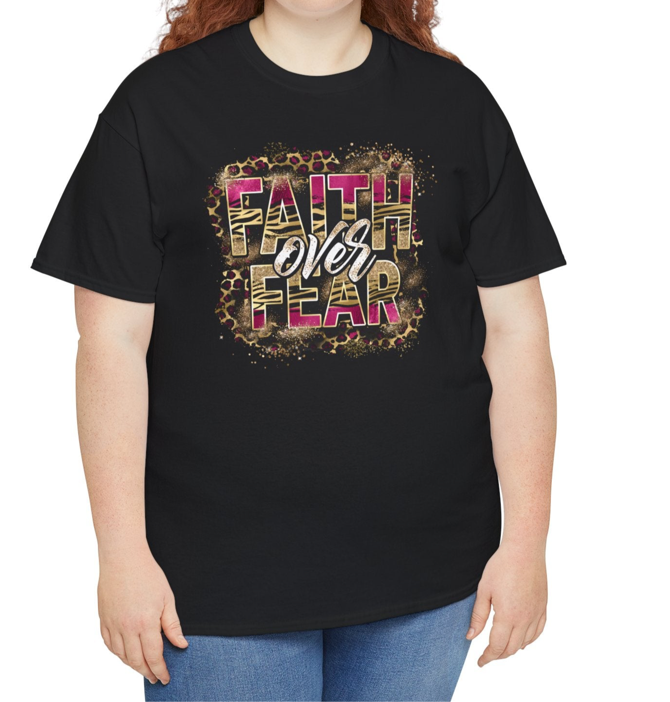 Faith Over Fear | Cotton Tee - Kim’s Signature Beauty & Accessories    