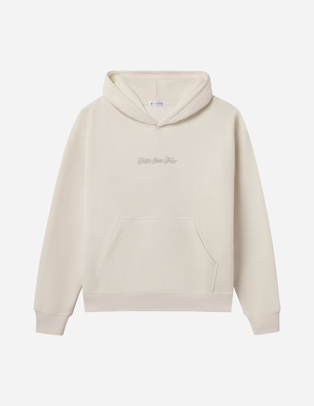 Faith Over Fear Taupe Hoodie - Kim’s Signature Beauty & Accessories
