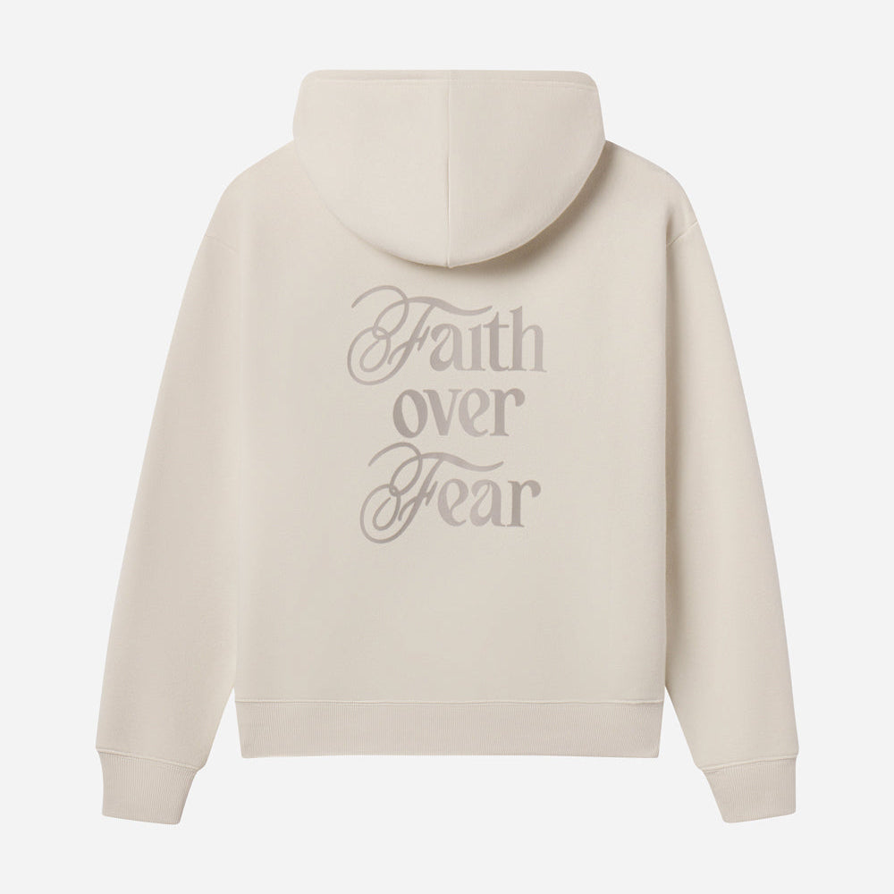 Faith Over Fear Taupe Hoodie - Kim’s Signature Beauty & Accessories