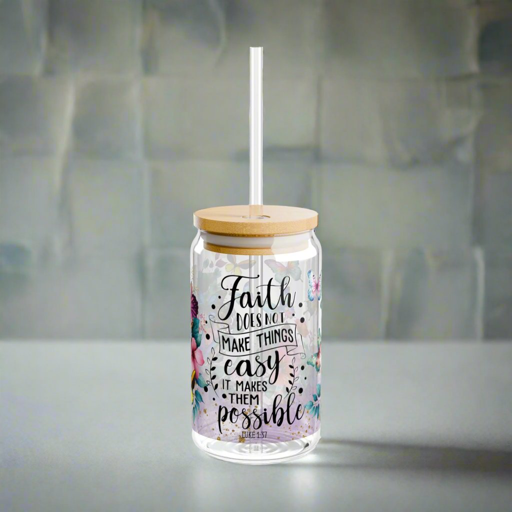 Faith Sipper Glass - Kim’s Signature Beauty & Accessories    