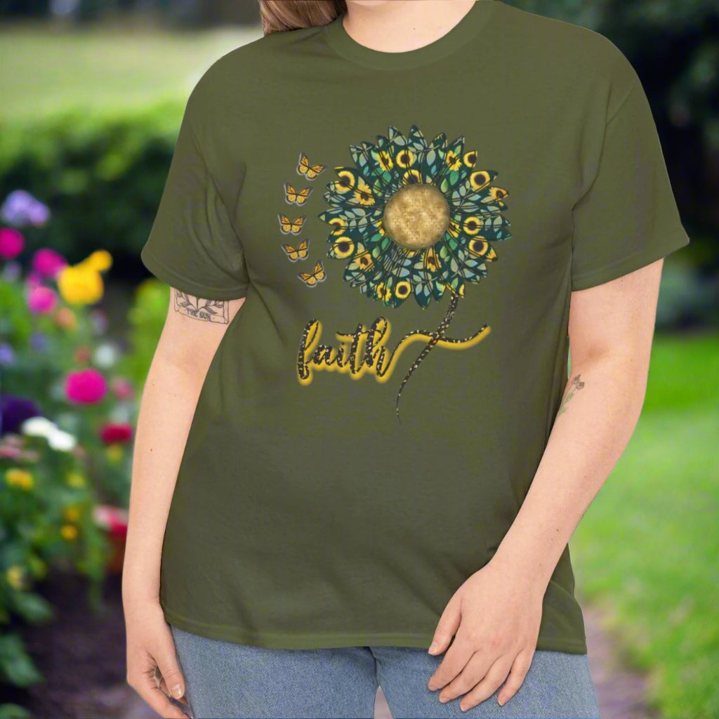Faith & Sunflowers Tee - Kim’s Signature Beauty & Accessories    