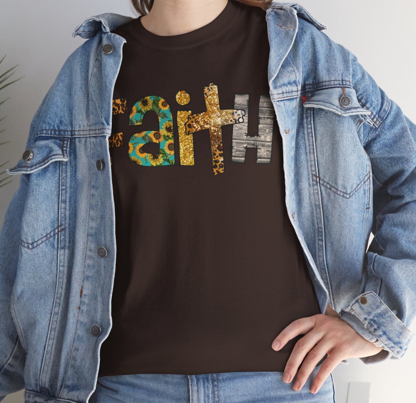 Faith T-Shirt – Inspirational Christian Tee with Bold Graphic Print - Kim’s Signature Beauty & Accessories    