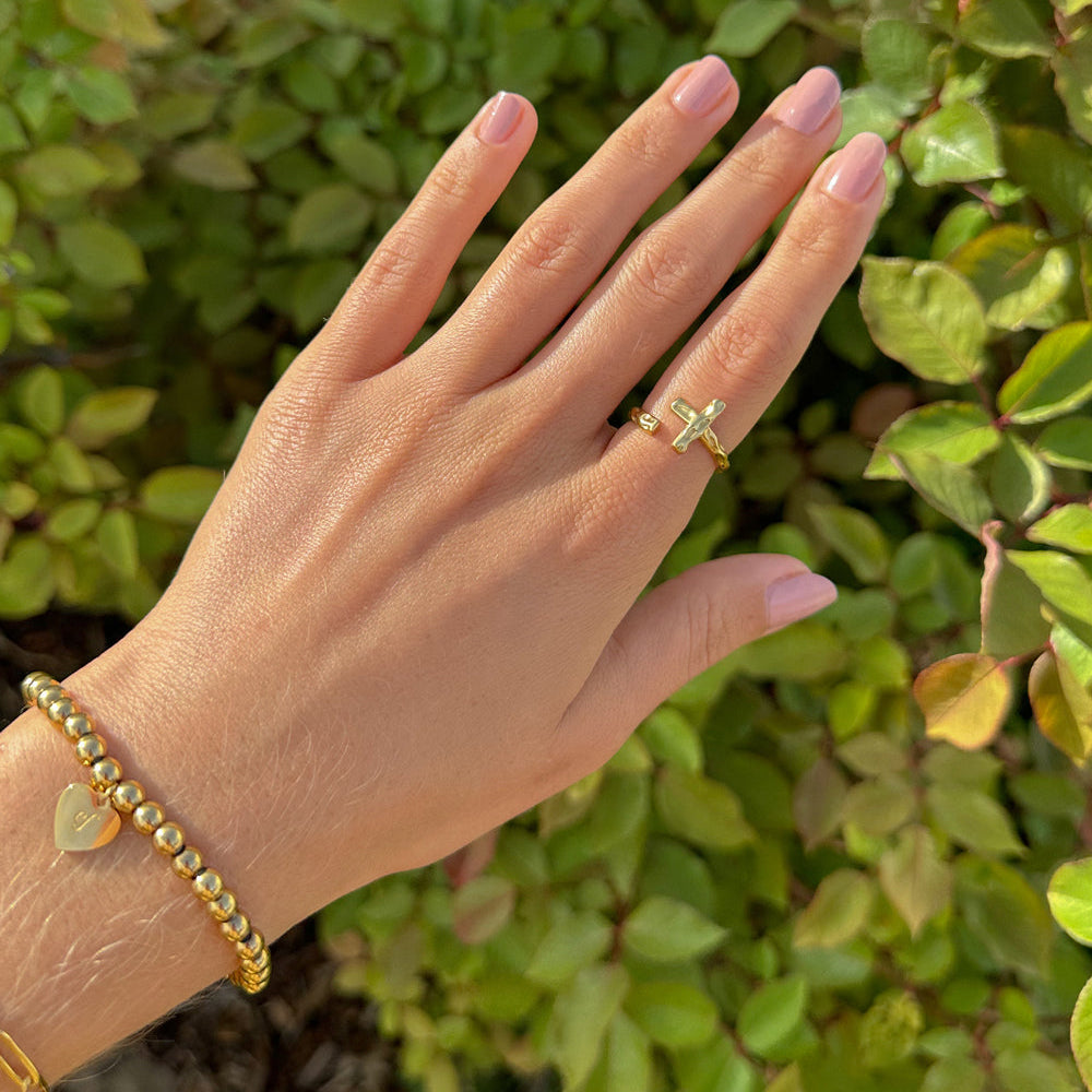 Faithful Promise Textured Cross RING - Christian Symbol of Salvation - Kim’s Signature Beauty & Accessories