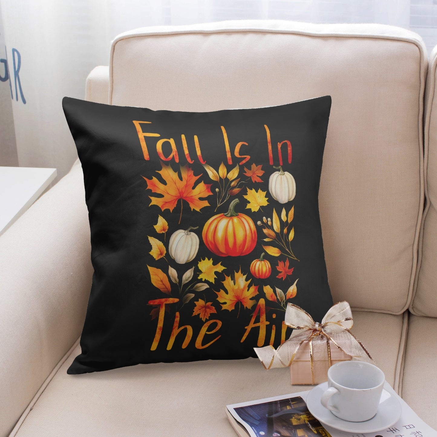 Fall Is in the Air 18" Pillow Cover - Kim’s Signature Beauty & Accessories    