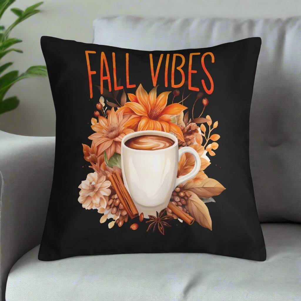 Fall Vibes 18" Square Pillow Cover - Kim’s Signature Beauty & Accessories    