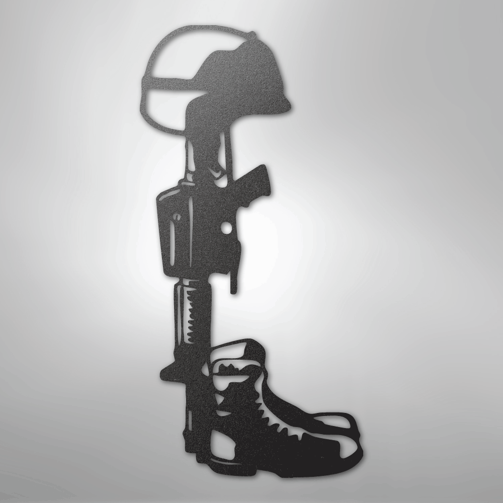 Fallen Soldier Steel Sign - Kim’s Signature Beauty & Accessories