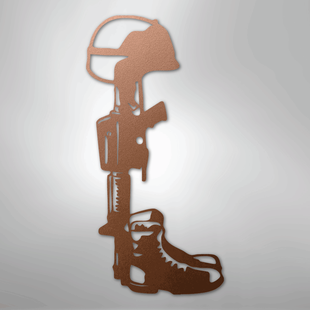 Fallen Soldier Steel Sign - Kim’s Signature Beauty & Accessories