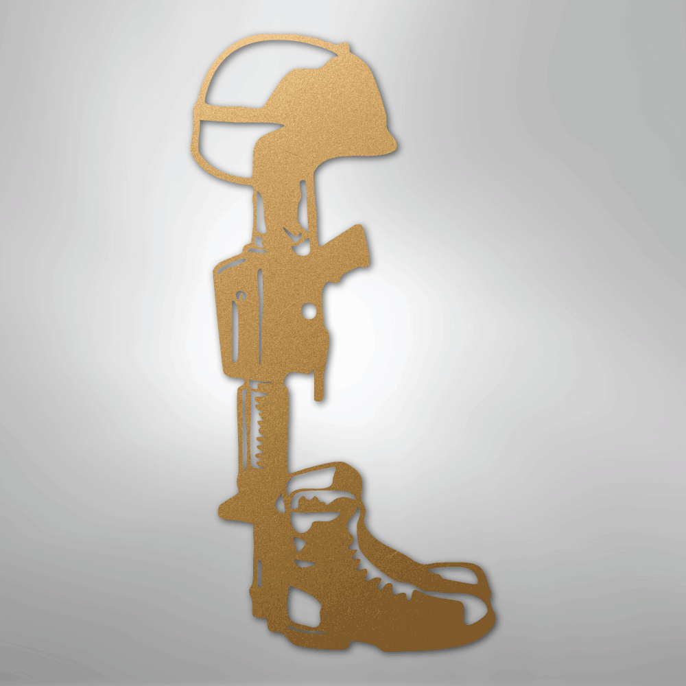 Fallen Soldier Steel Sign - Kim’s Signature Beauty & Accessories