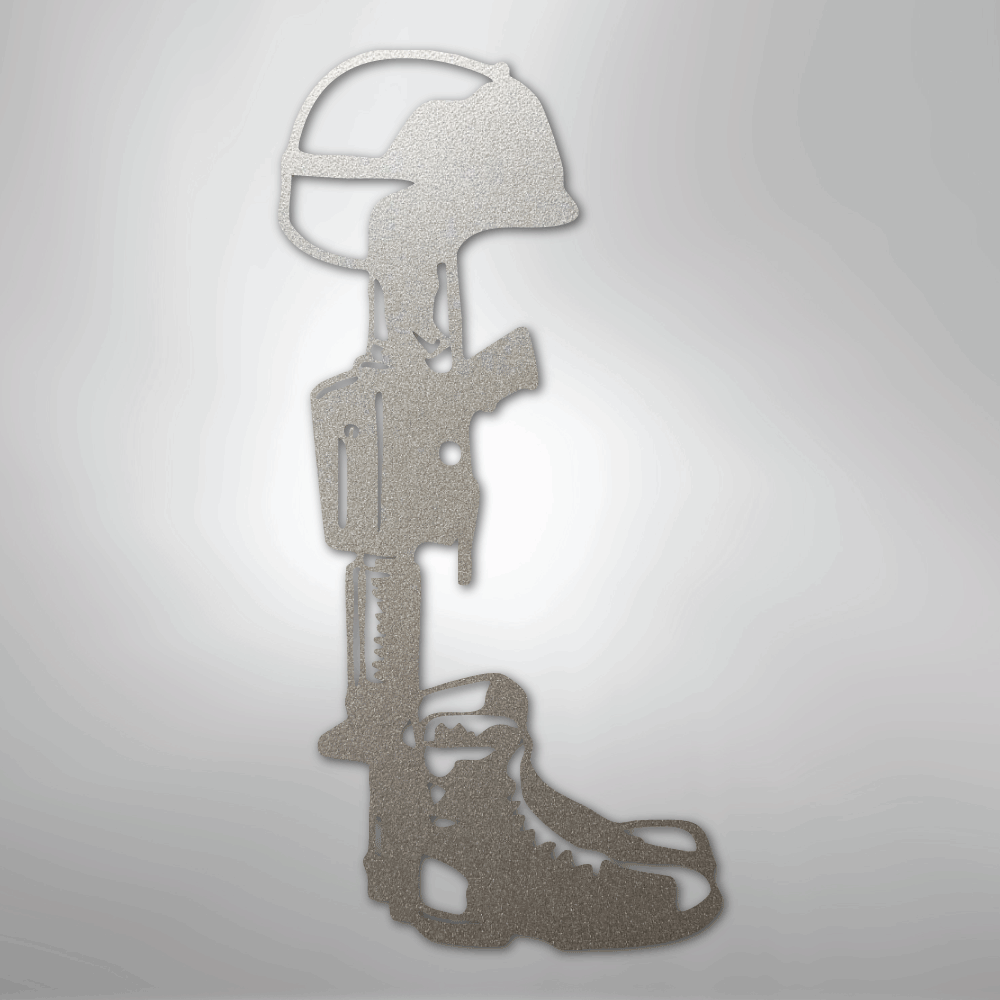 Fallen Soldier Steel Sign - Kim’s Signature Beauty & Accessories