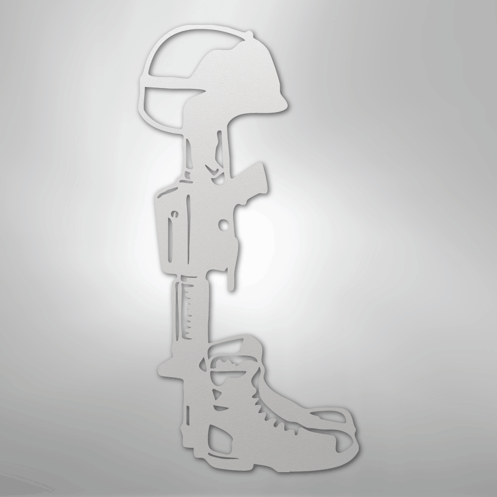 Fallen Soldier Steel Sign - Kim’s Signature Beauty & Accessories