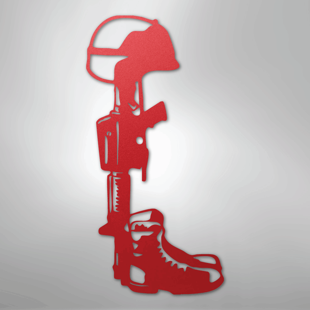 Fallen Soldier Steel Sign - Kim’s Signature Beauty & Accessories