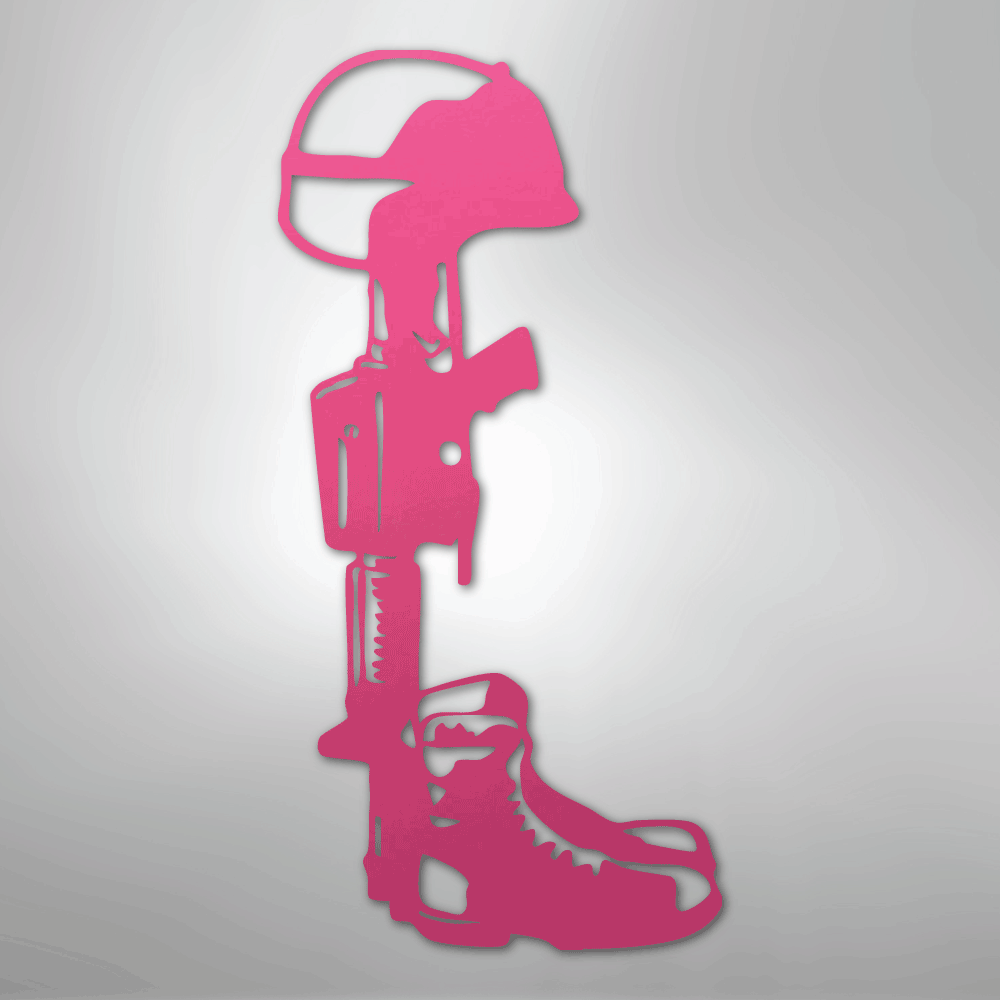 Fallen Soldier Steel Sign - Kim’s Signature Beauty & Accessories