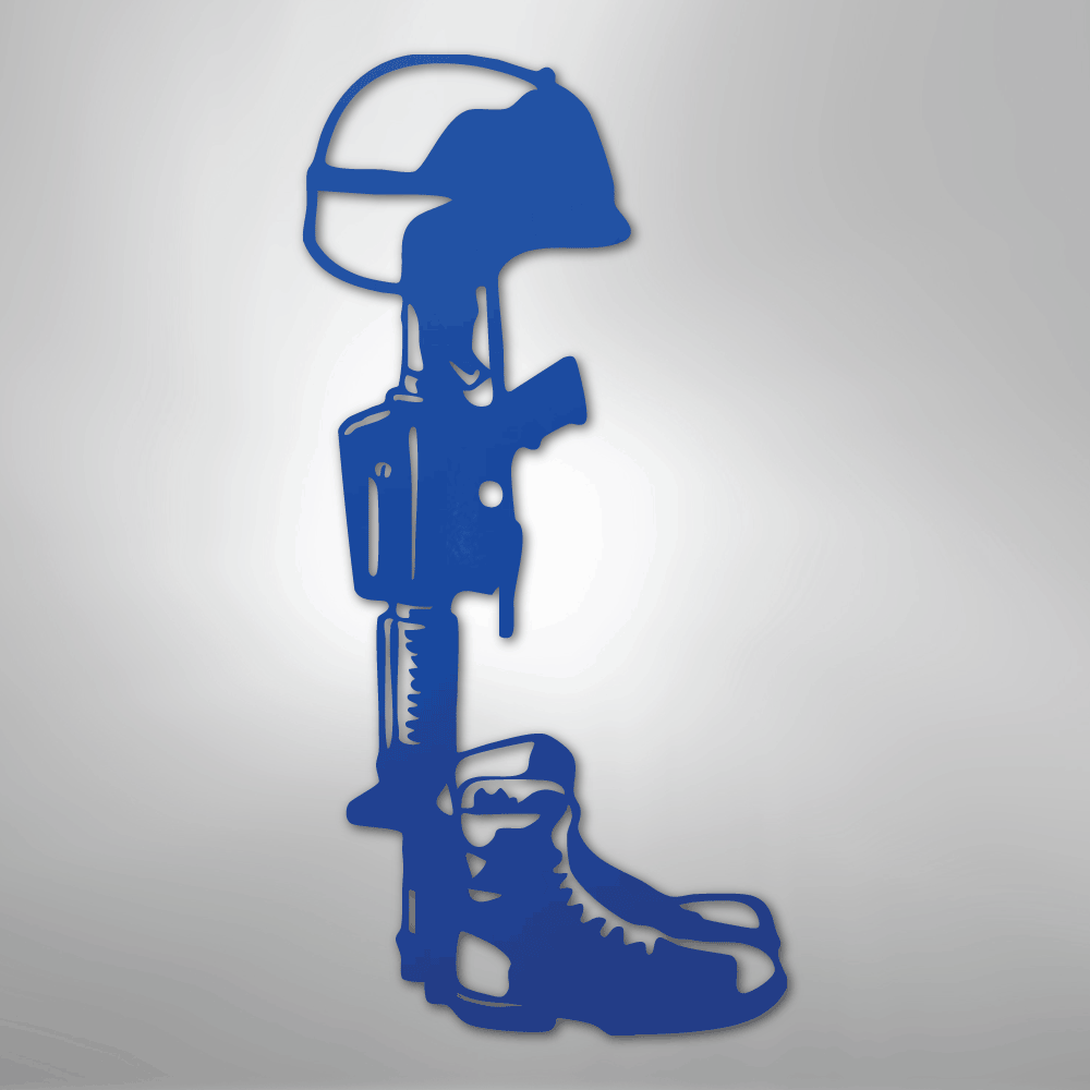 Fallen Soldier Steel Sign - Kim’s Signature Beauty & Accessories