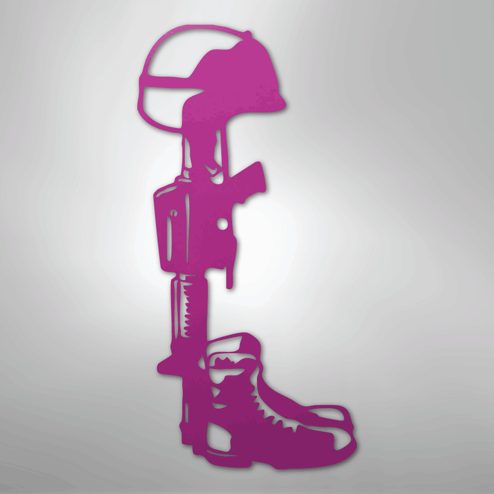 Fallen Soldier Steel Sign - Kim’s Signature Beauty & Accessories