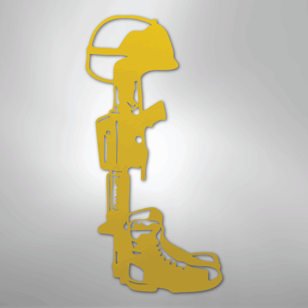 Fallen Soldier Steel Sign - Kim’s Signature Beauty & Accessories