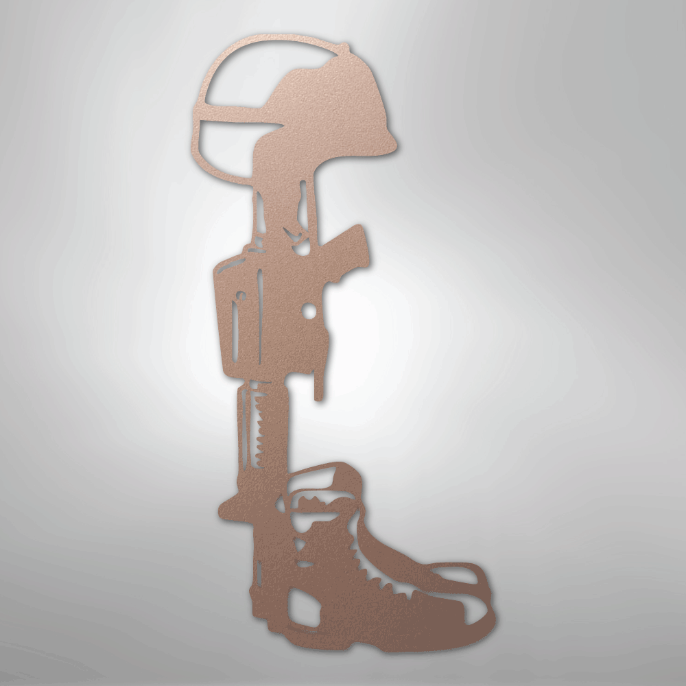 Fallen Soldier Steel Sign - Kim’s Signature Beauty & Accessories