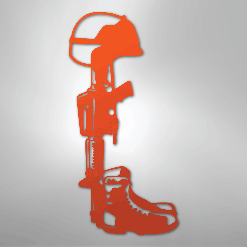 Fallen Soldier Steel Sign - Kim’s Signature Beauty & Accessories