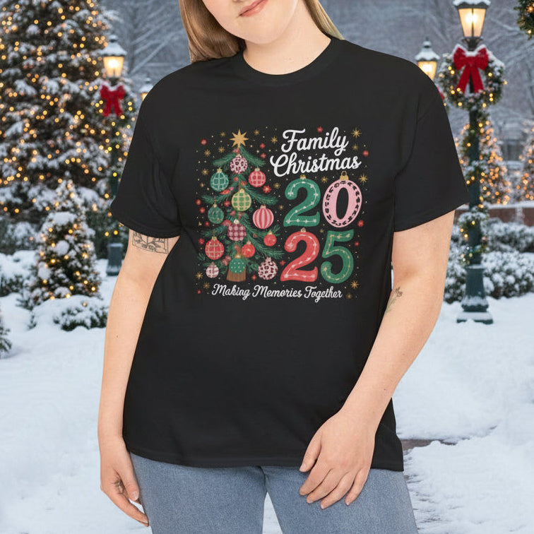 Family Christmas 2025 T-Shirt – Making Memories Together Holiday Tee - Kim’s Signature Beauty & Accessories    