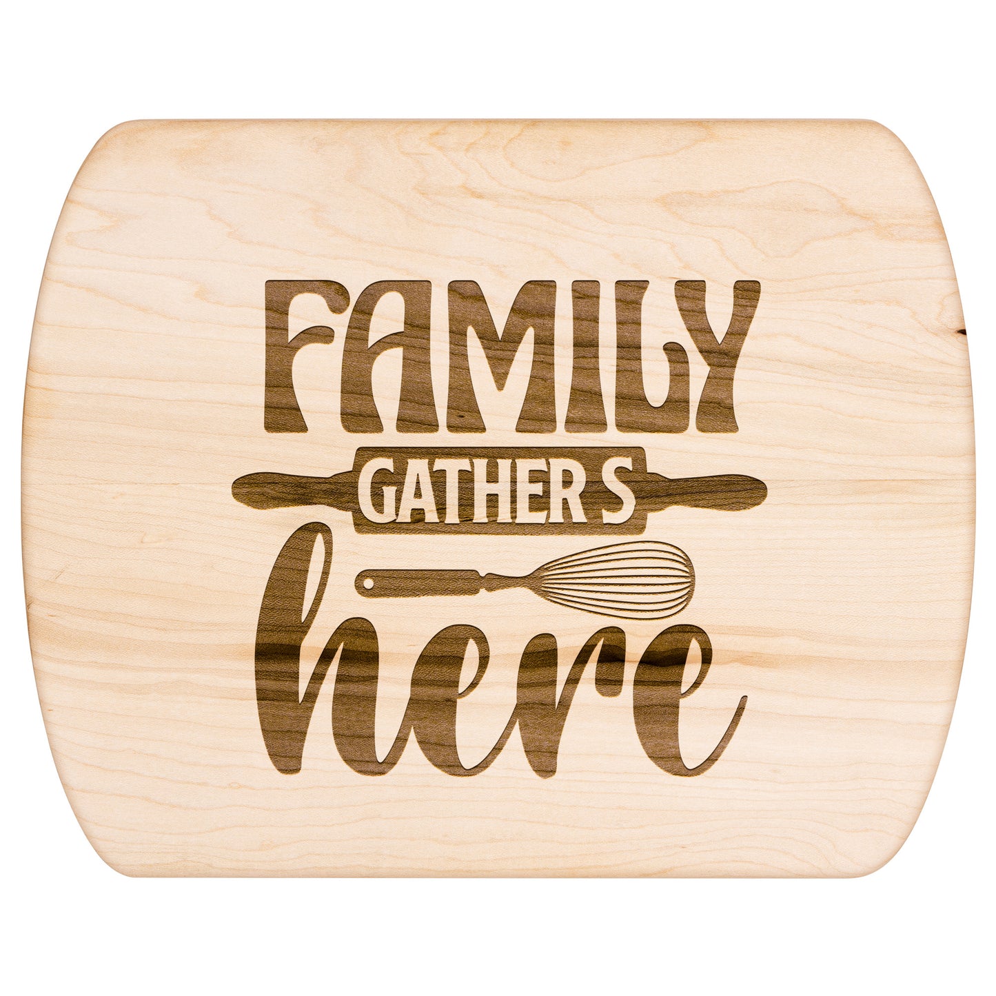 Family Gathers Here Cutting Board - Kim’s Signature Beauty & Accessories    