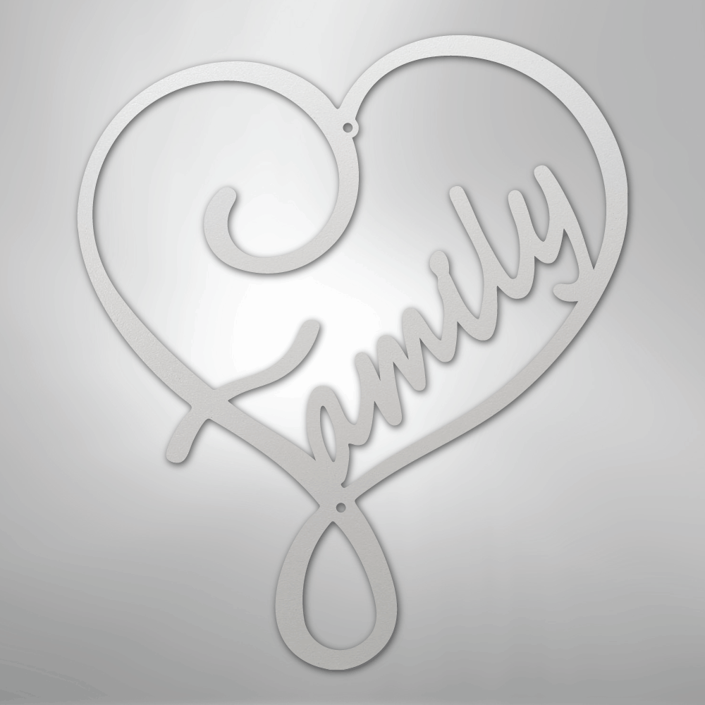 Family Love - Steel Sign - Kim’s Signature Beauty & Accessories
