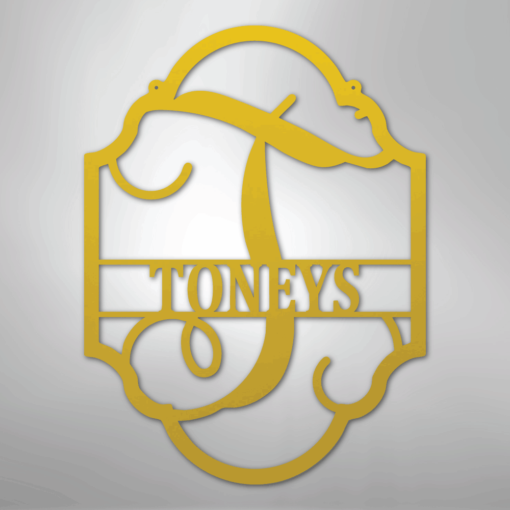 Family Name Plaque - Steel Sign - Kim’s Signature Beauty & Accessories