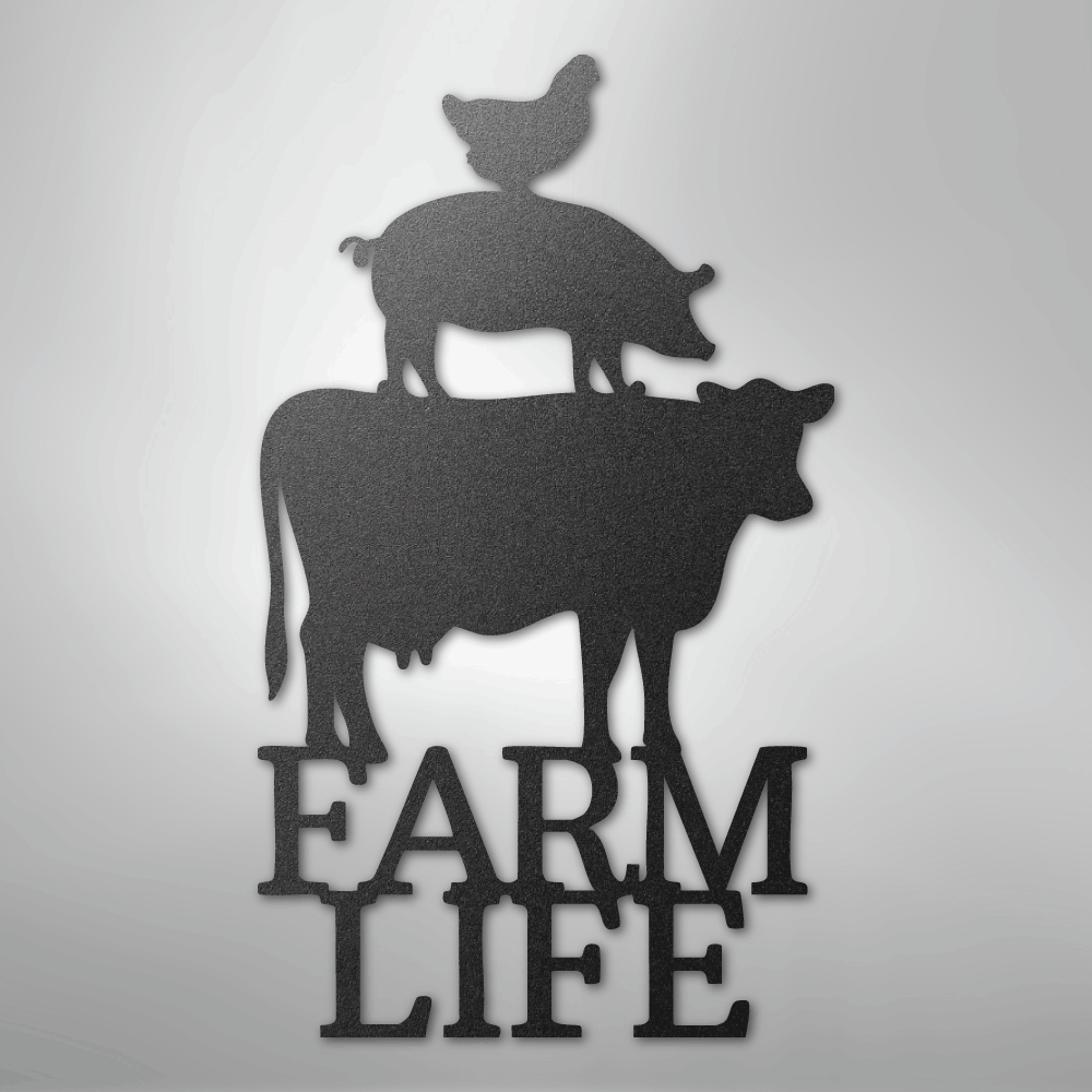 Farm Life Animals - Steel Sign - Kim’s Signature Beauty & Accessories