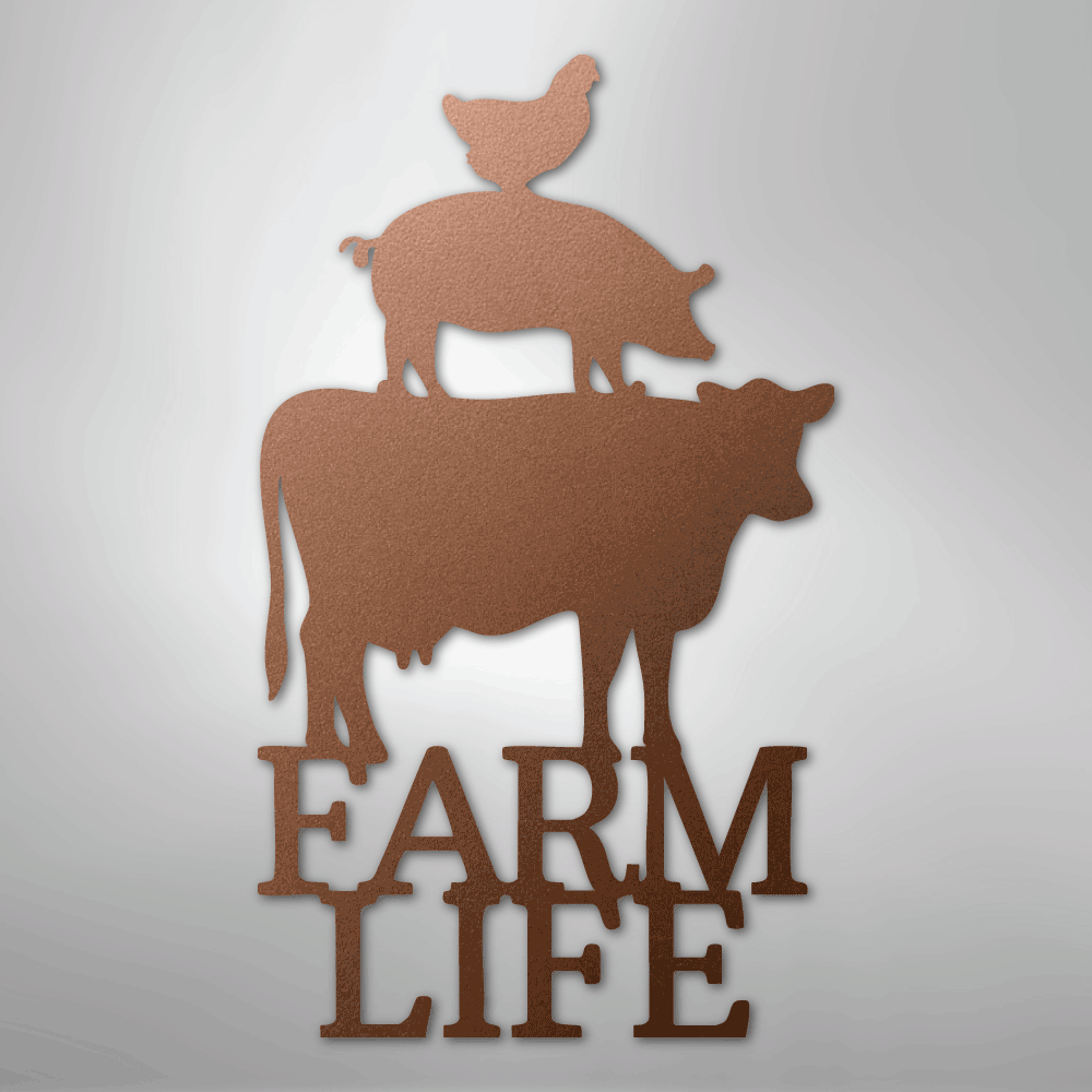 Farm Life Animals - Steel Sign - Kim’s Signature Beauty & Accessories