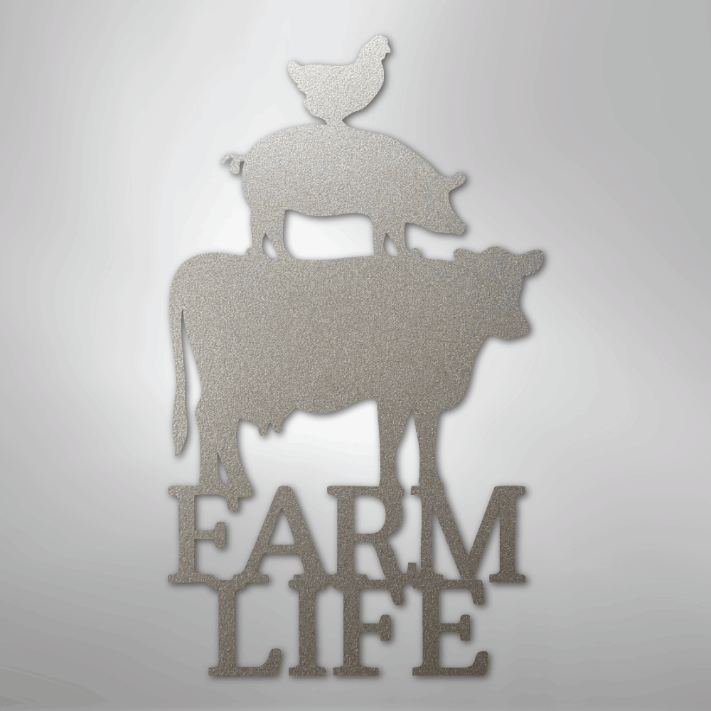 Farm Life Animals - Steel Sign - Kim’s Signature Beauty & Accessories