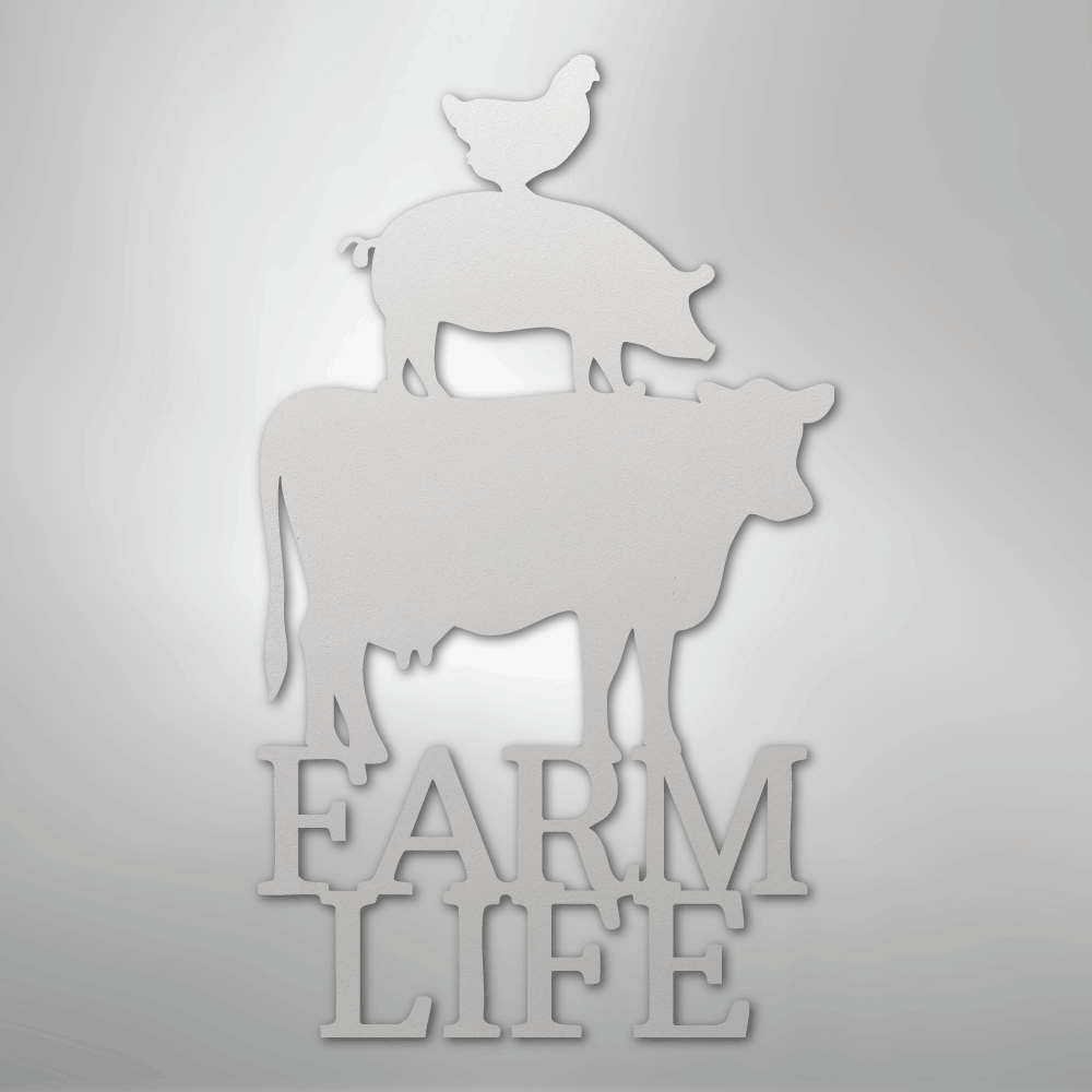 Farm Life Animals - Steel Sign - Kim’s Signature Beauty & Accessories