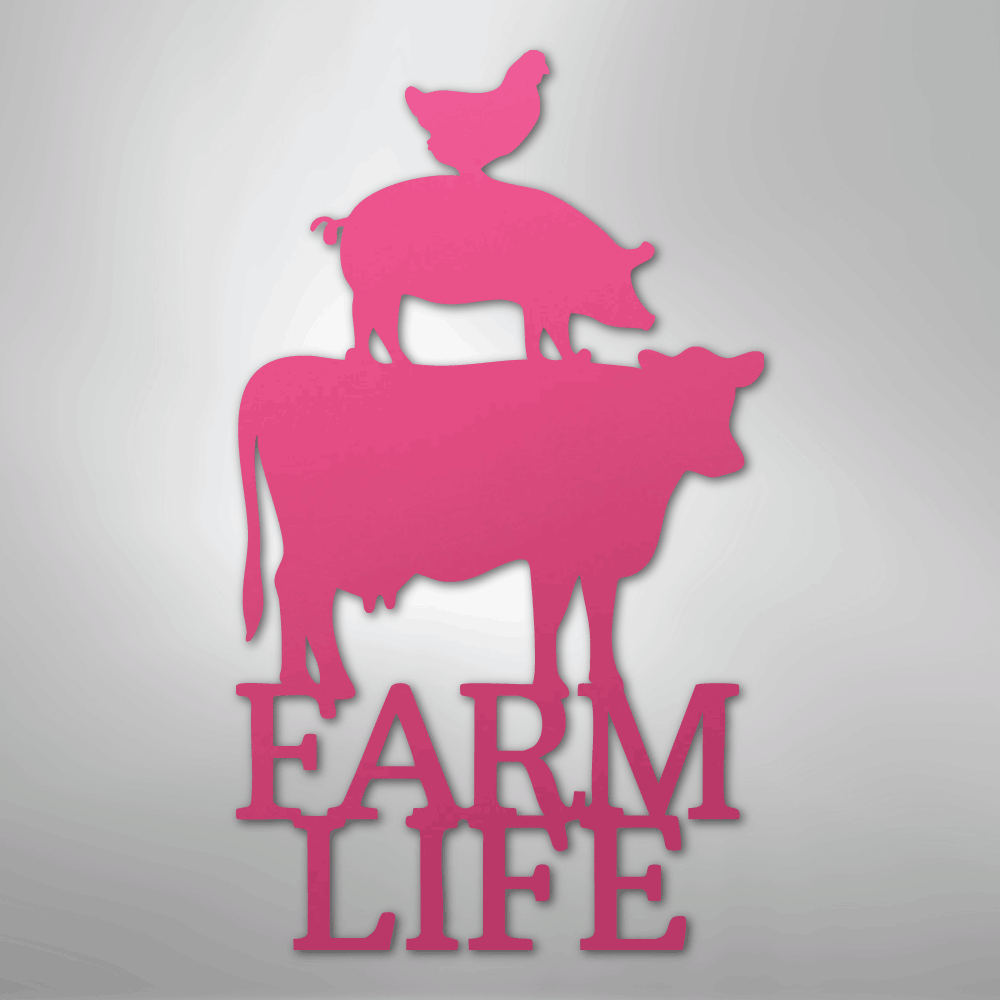 Farm Life Animals - Steel Sign - Kim’s Signature Beauty & Accessories