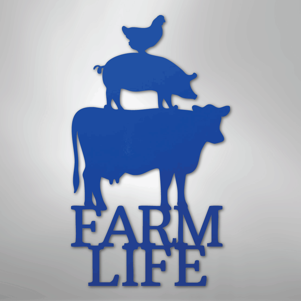 Farm Life Animals - Steel Sign - Kim’s Signature Beauty & Accessories