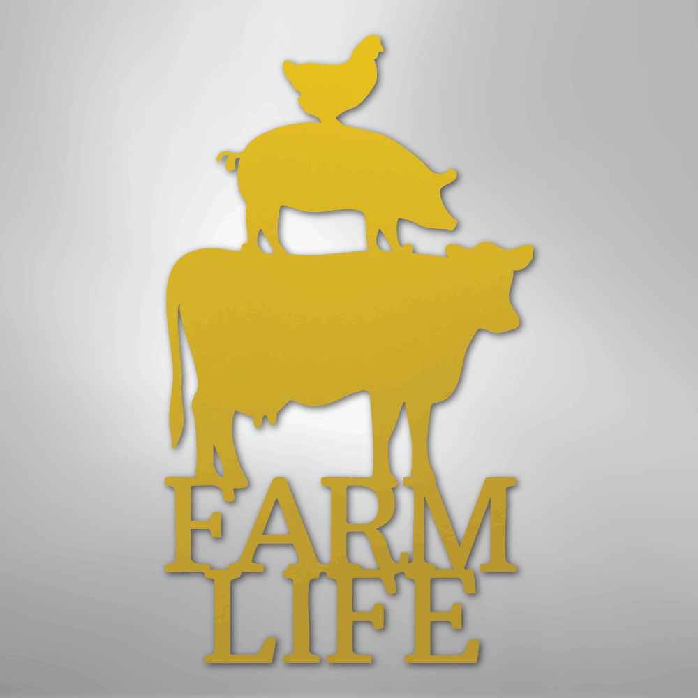 Farm Life Animals - Steel Sign - Kim’s Signature Beauty & Accessories