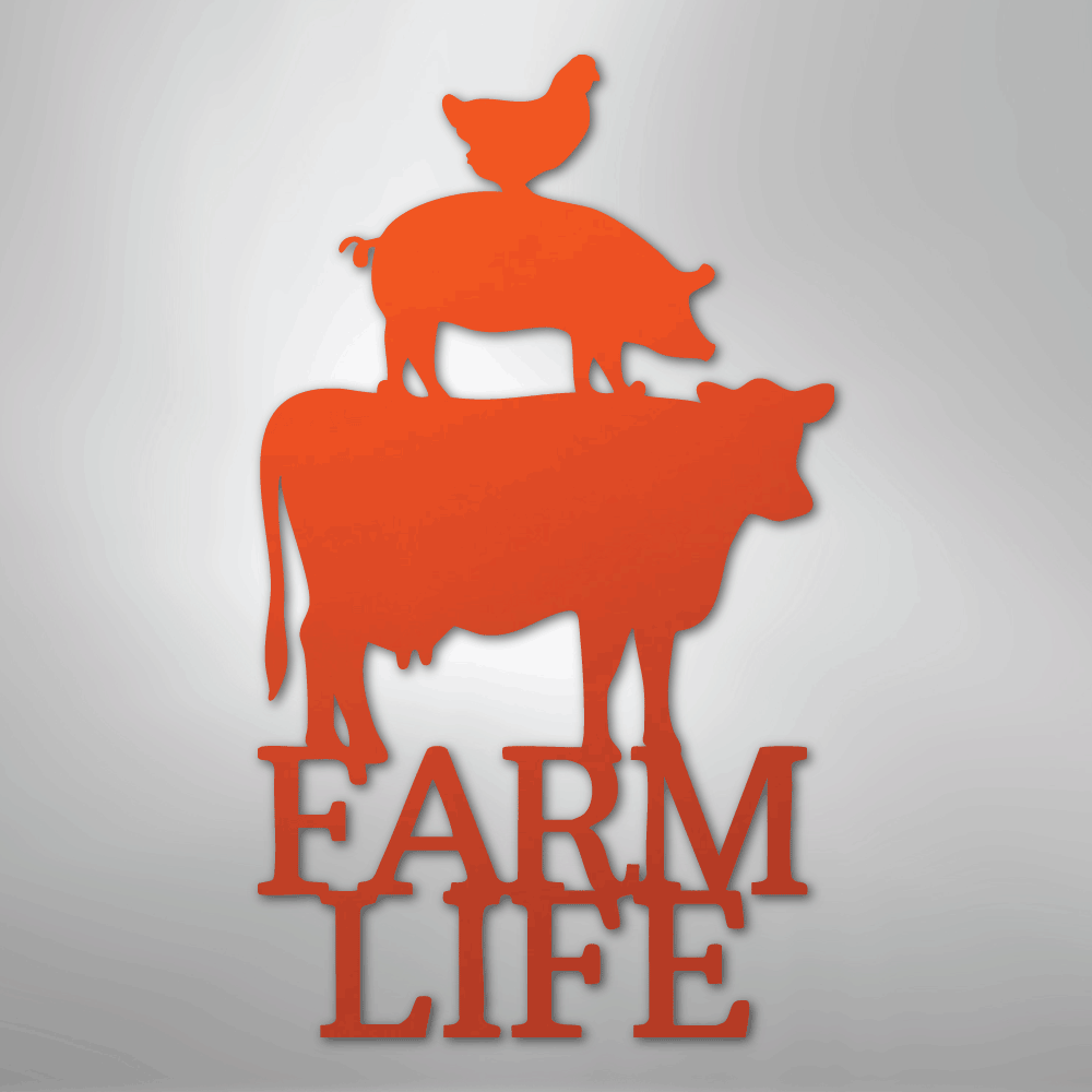 Farm Life Animals - Steel Sign - Kim’s Signature Beauty & Accessories