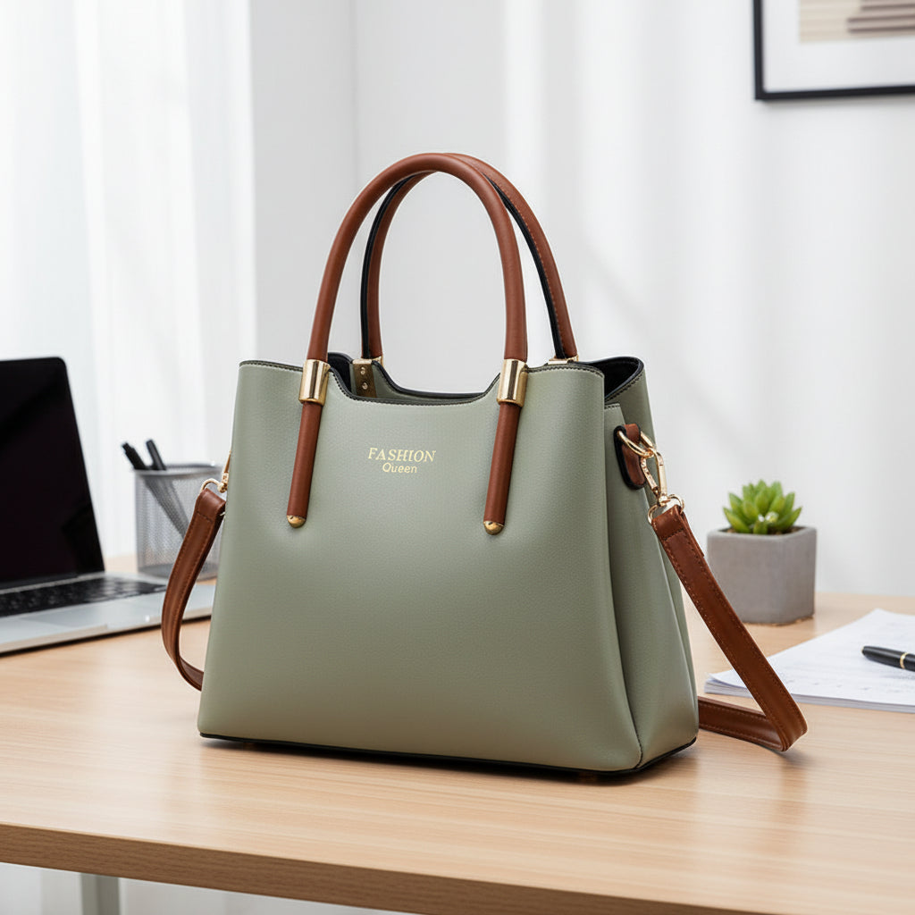 Fashion Women's PU Leather Bucket Handbag - Kim’s Signature Beauty & Accessories