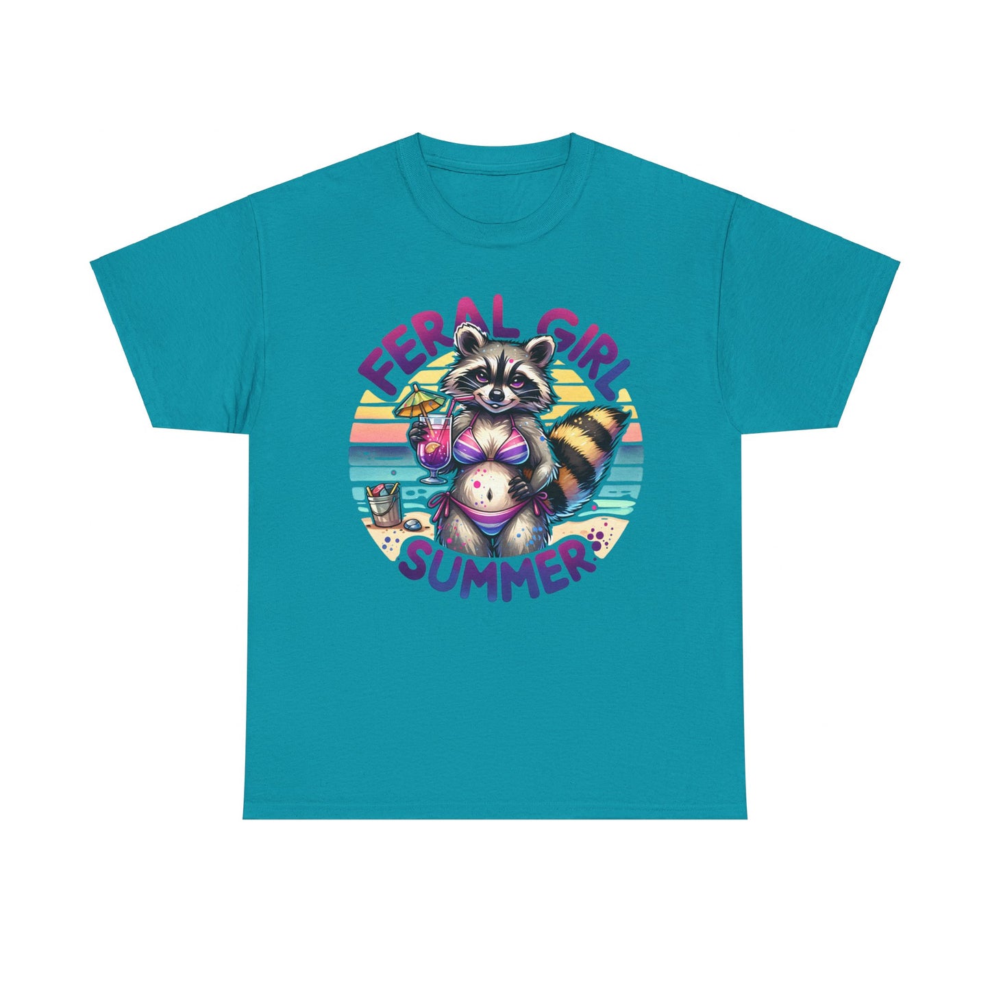 Ferrel Summer Girl Raccoon Tee - Kim’s Signature Beauty & Accessories    