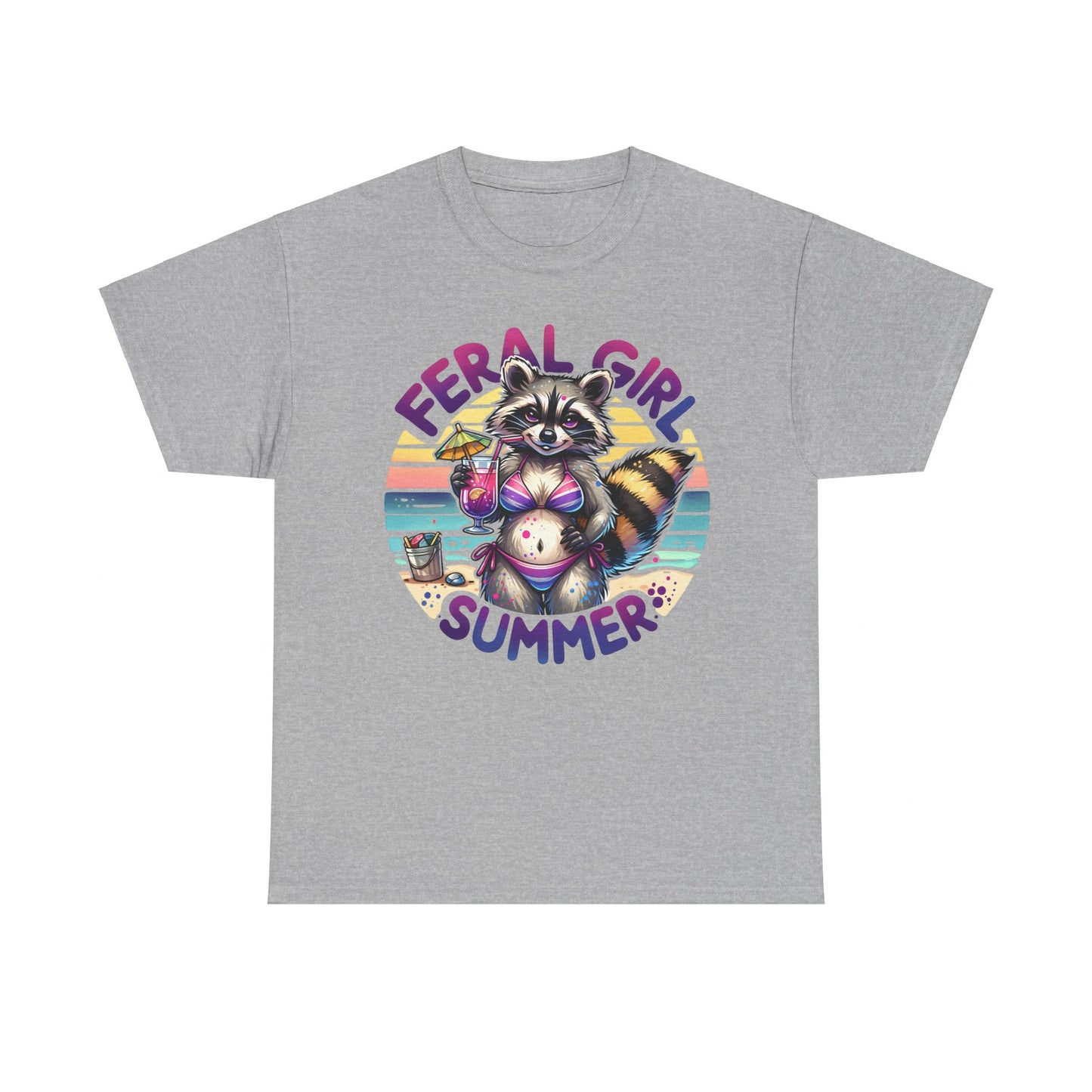 Ferrel Summer Girl Raccoon Tee - Kim’s Signature Beauty & Accessories    