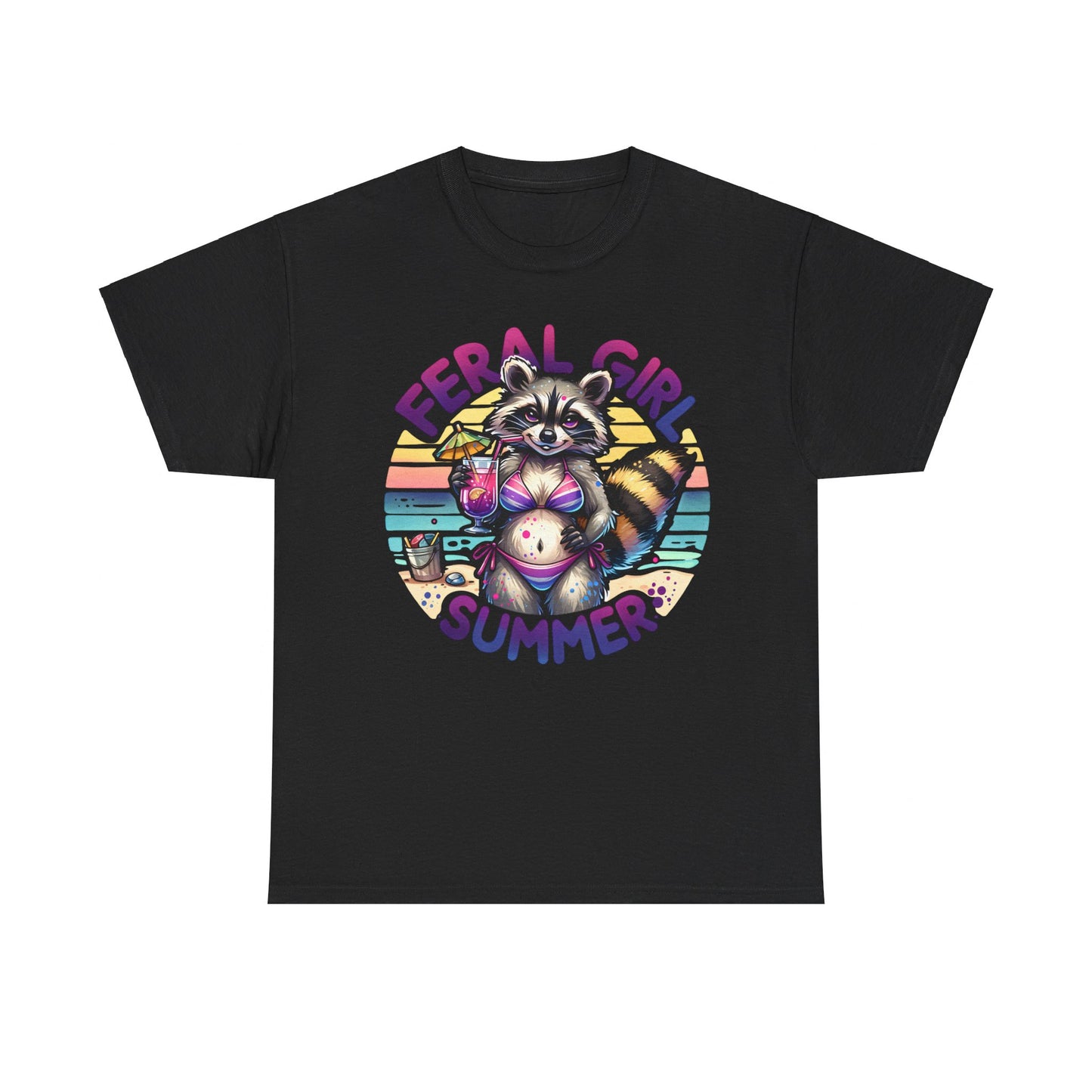 Ferrel Summer Girl Raccoon Tee - Kim’s Signature Beauty & Accessories    