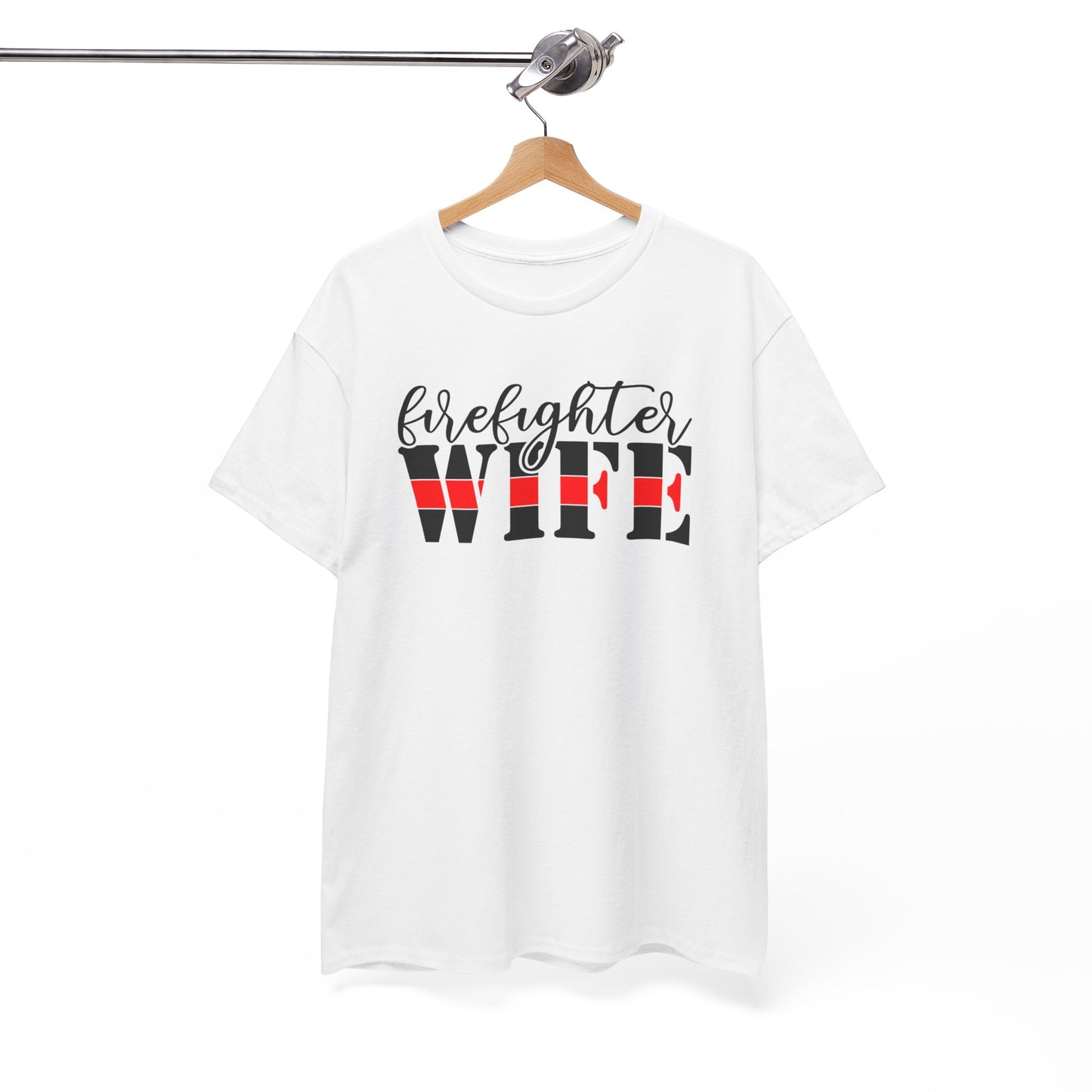 Firefighter Wife Cotton Tee - Kim’s Signature Beauty & Accessories    