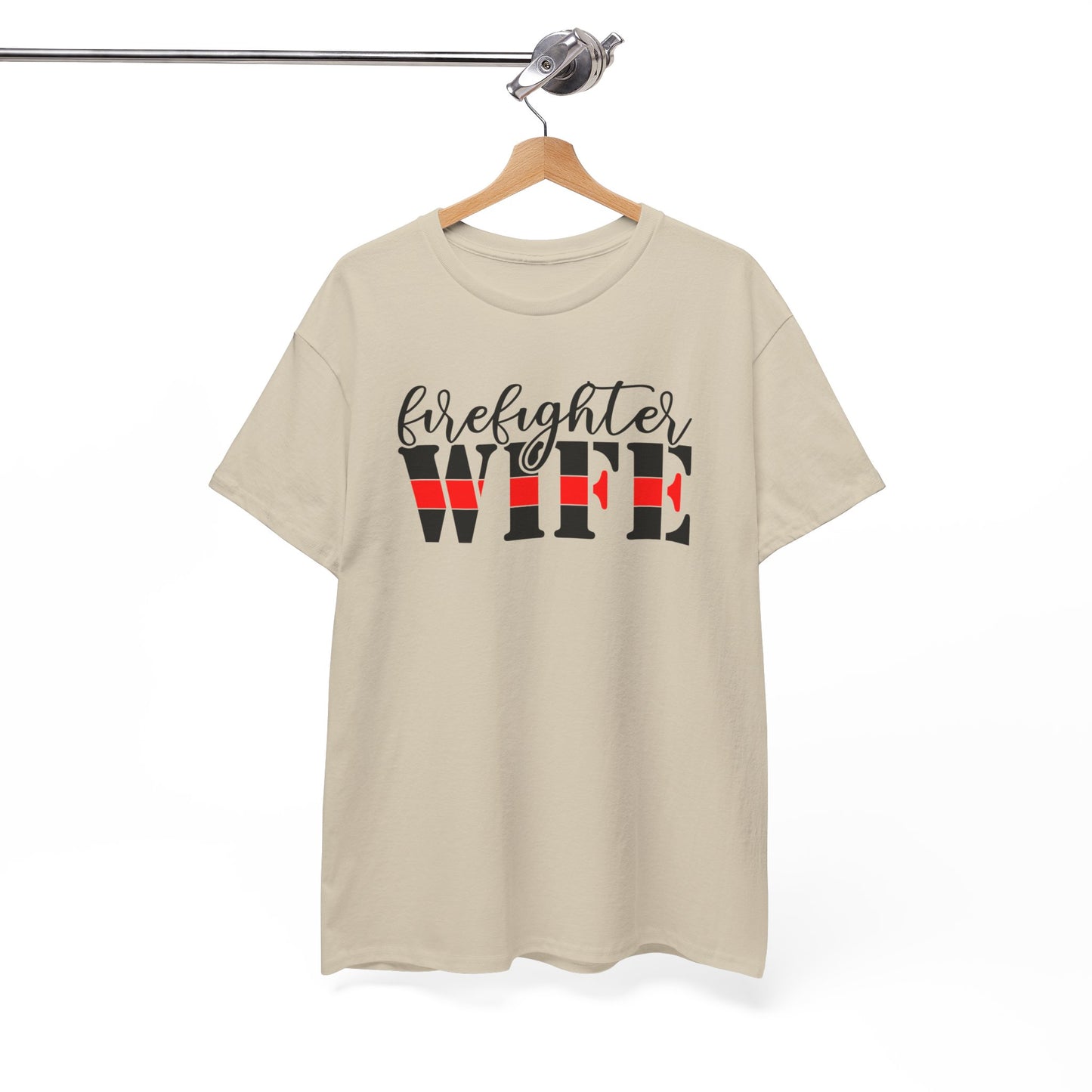 Firefighter Wife Cotton Tee - Kim’s Signature Beauty & Accessories    