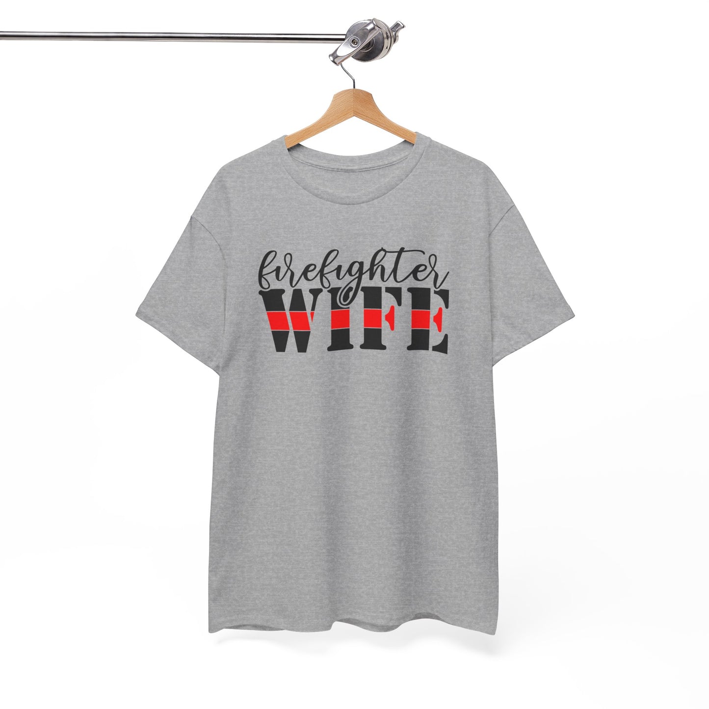 Firefighter Wife Cotton Tee - Kim’s Signature Beauty & Accessories    