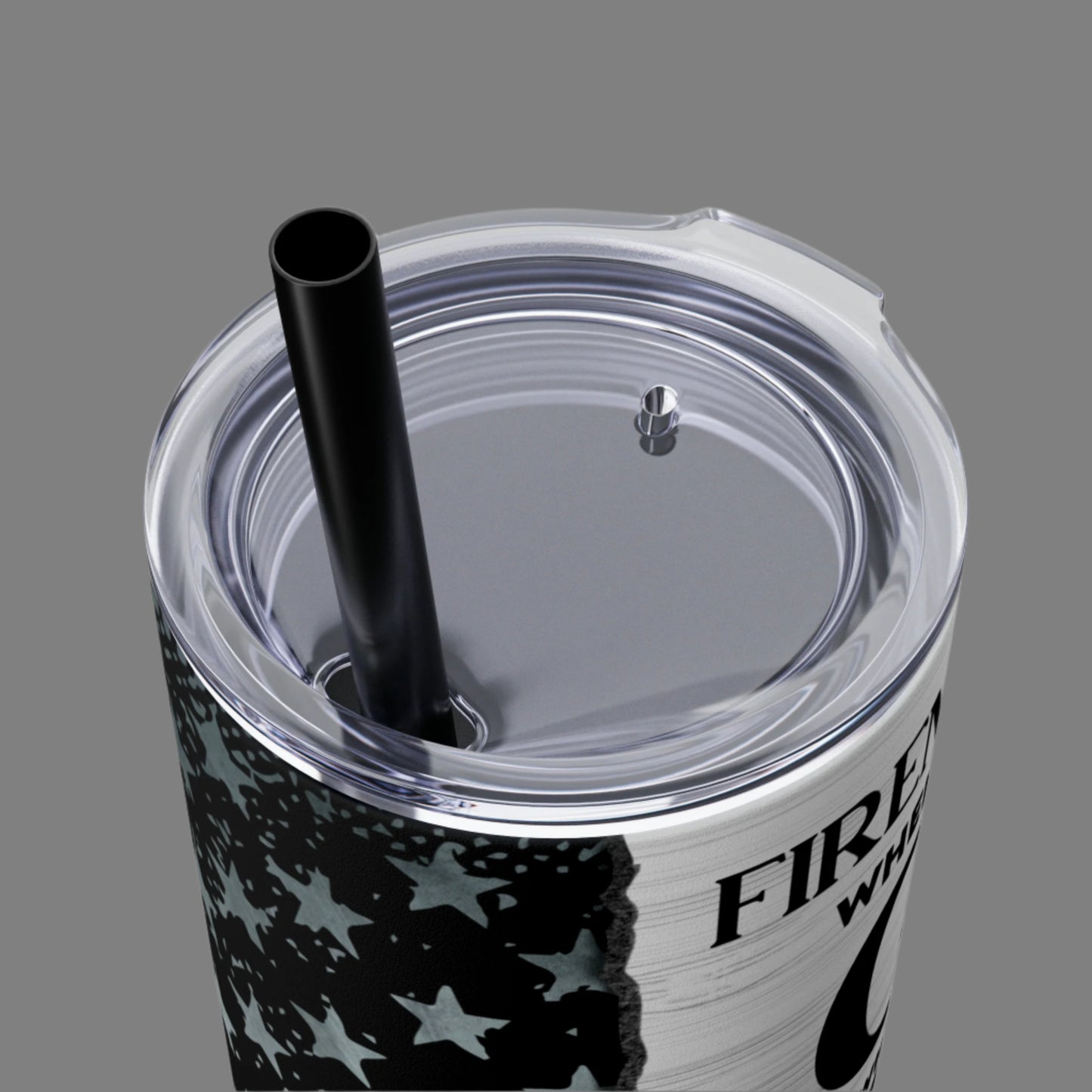 Fireman's Prayer Skinny Tumbler with Straw, 20oz - Kim’s Signature Beauty & Accessories    