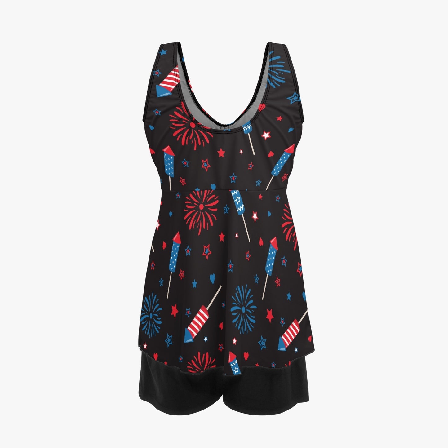 Firework Fiesta | Women's Two-Piece Swimsuit - Kim’s Signature Beauty & Accessories    